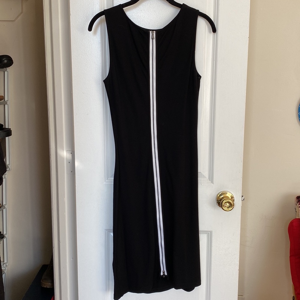 KENNETH COLE “Little Black Dress” w/ Ruche & Zipper Detailing - Size 2 / UK 6